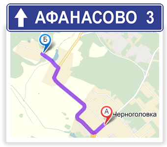 Транспортная доступность коттеджного поселка Афанасово